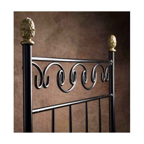 Cabecero de forja color negro mod. Dolores (90 cm)